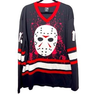 Friday The 13th Jason Voorhees Faux Hockey Jersey XL